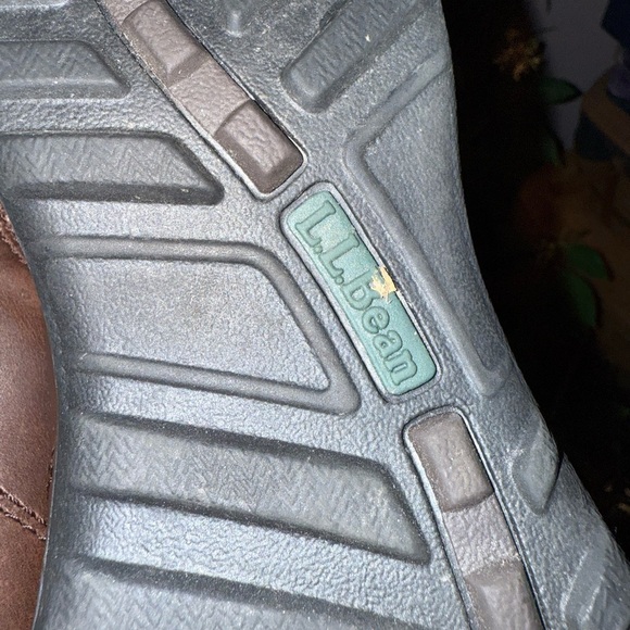 L.L. Bean Comfort Mocs Clog Shoes Womens Sz 8 Brown Leather Slip Ons VGUC - Picture 5 of 7